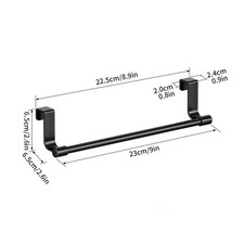 Towel Rail Cupboard Hanger Bar Over Door Kitchen Rack Bathroom Tea Hook Holder