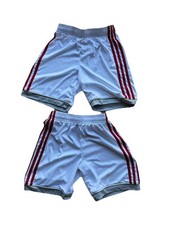 2 Pairs White Athletic Shorts Girls M Adidas Aeroready