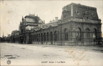 CPA Arlon Aarlen Wallonie Luxembourg, La Gare - 4940461