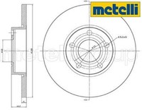 2X Bremsscheibe Metelli 23-0263 2 Bremsscheiben Vorderachse Vorne FüR Audi