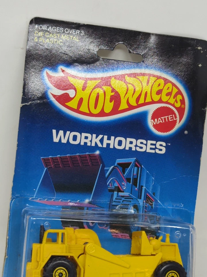 Vintage Hot Wheels Workhorses Earth Mover Unused 1988 Box Condition Issues  - Image 4 of 4