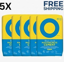 125kg Blue Circle Mastercrete Cement  Pack 5 Multi Purpose Building Cement