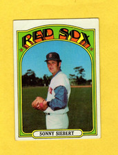 1972 Topps Sonny Siebert #290 Boston Red Sox VG/EX- FREE SHIPPING
