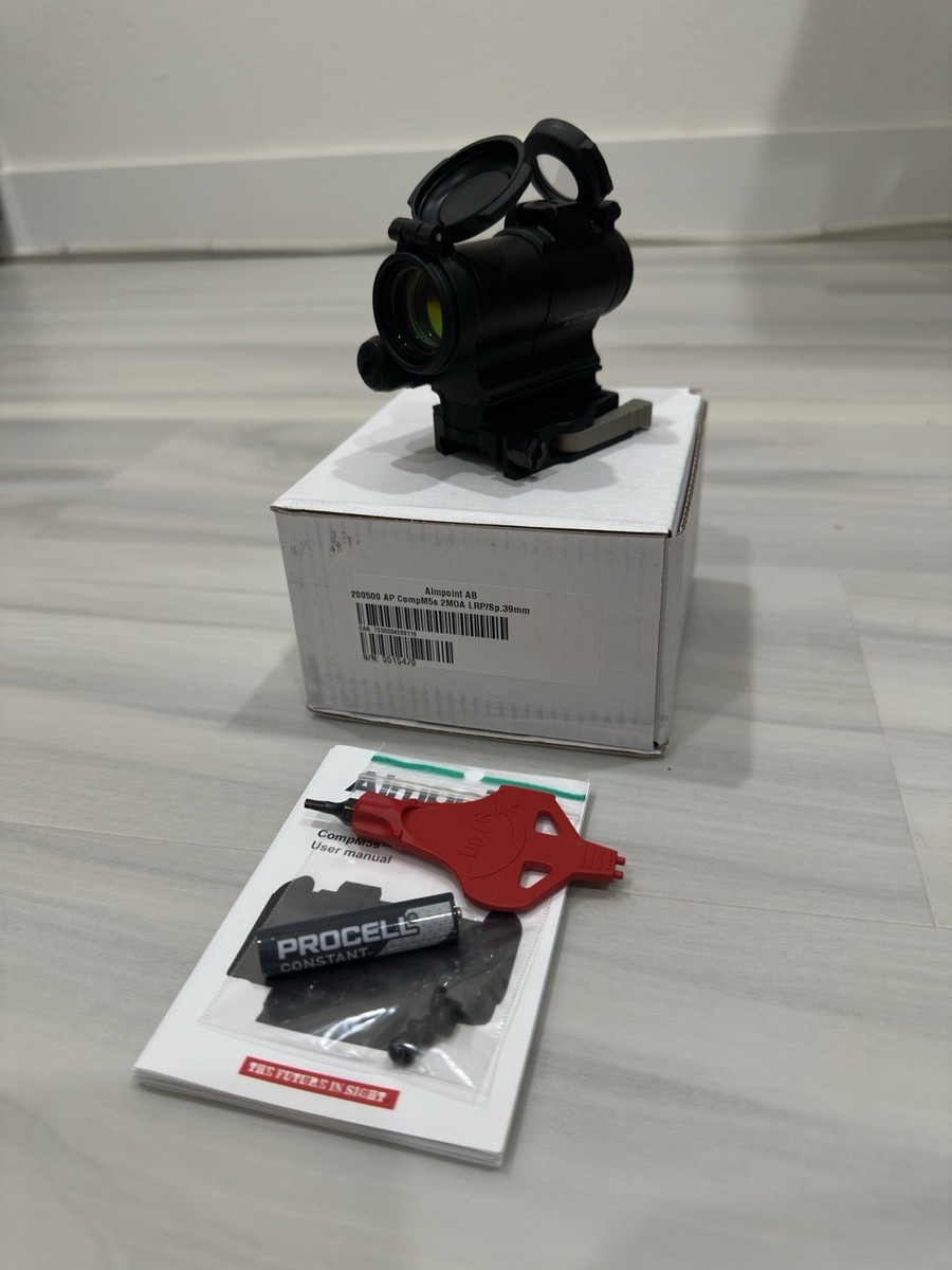 Aimpoint CompM5s Red Dot Reflex Sight with 39mm Spacer, LRP
