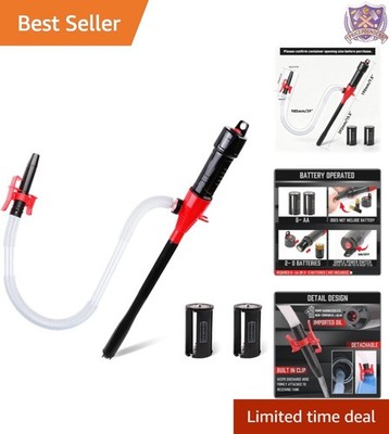 Electric Hand Pump Portable Battery Powered Transfer Pump 2.2GPM Liquid Siphon
