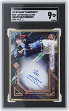 Luisangel Acuna Rangers Signed 2021 Bowman Transcendent #BVTA-LA #1/1 SGC 9 Card