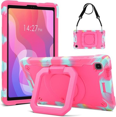 Shockproof Cover for Samsung Tab A7 Lite 8.7'' 2021 with 360° Rotating Stand, Cam