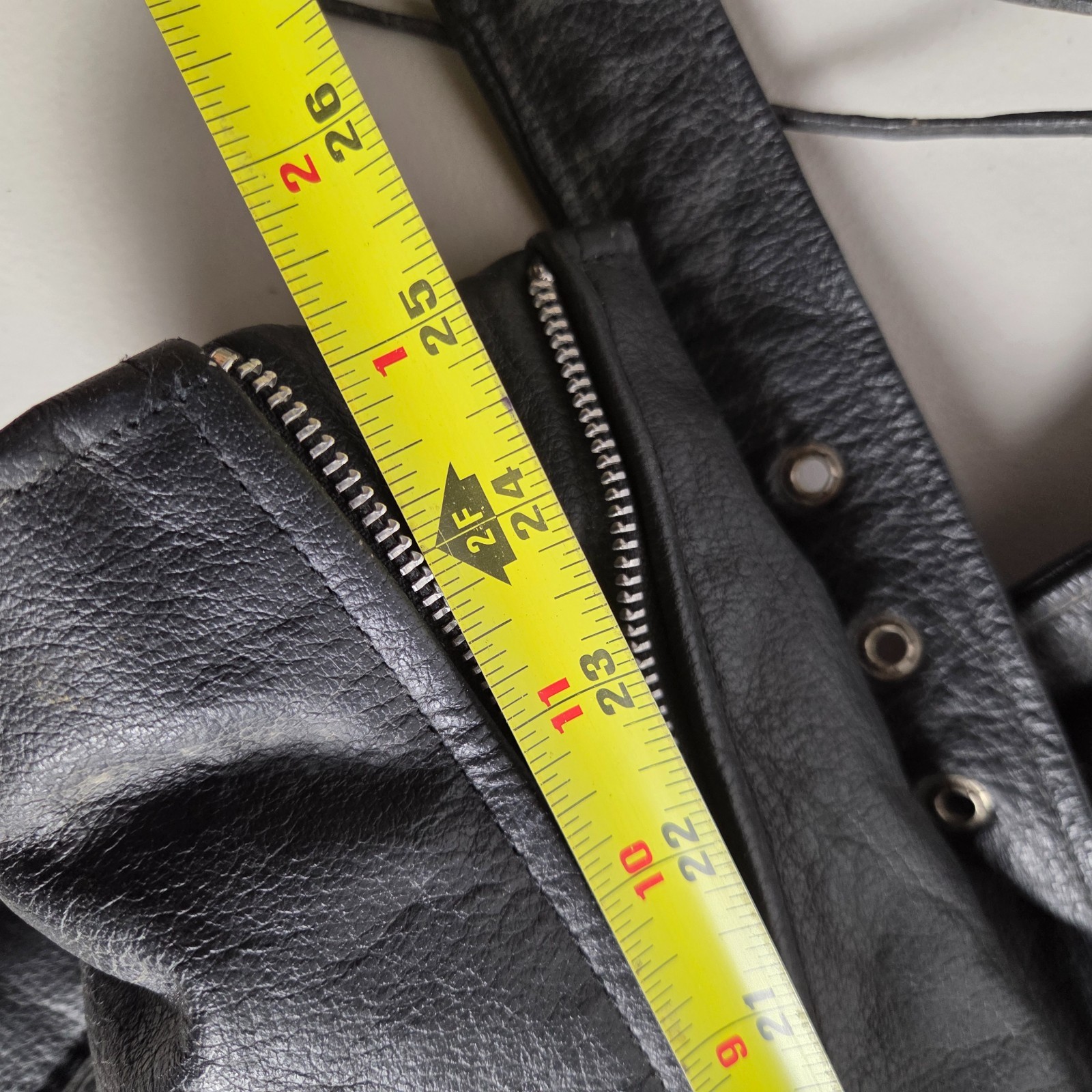 Interstate Leather Jacket 46 Black Polyester Full… - image 17