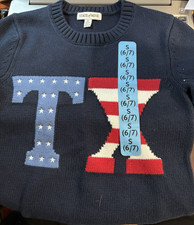 State of Mine Sweater Children's Size S 6/7, TX in American Flag Styling, NWT!