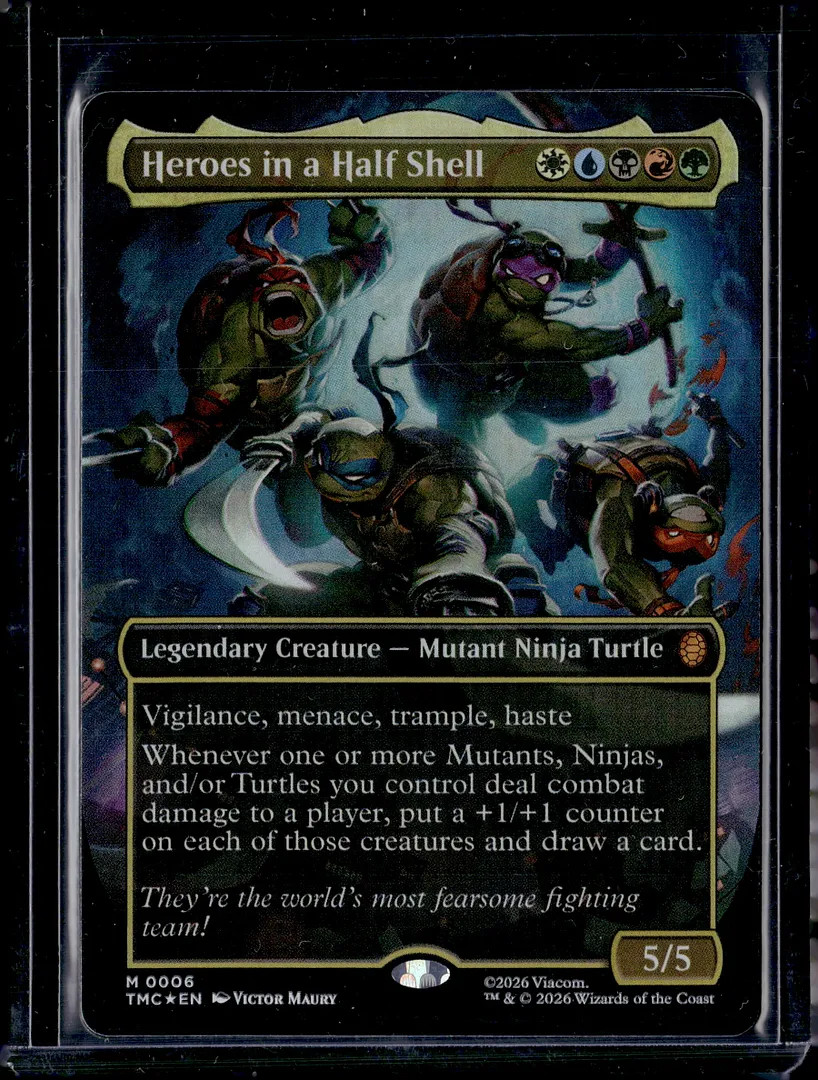 Heroes in a Half Shell (0006) (Borderless) - 6 - Foil - TMC - NM - MTG