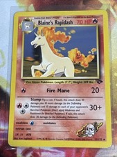 Blaine's Rapidash 33/132 Uncommon Gym Challenge Pokemon Unlimited DMG on eBay