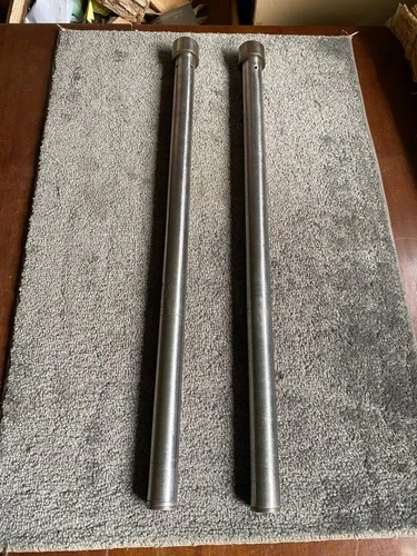 Original 1960 Matchless AJS Fork Tubes Push Rods Shocks Springs 1.25in Diameter