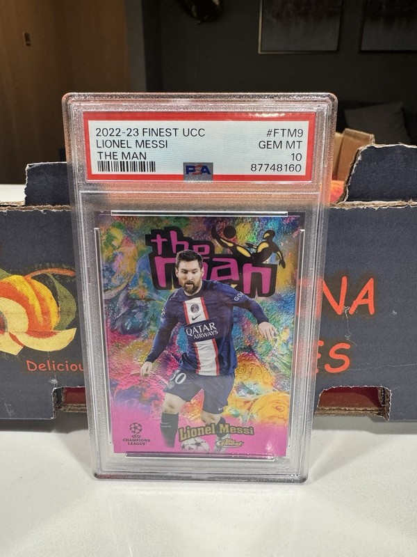 2022-23 Topps Finest UCC Lionel Messi The Man #FTM-9 PSA 10 GEM MINT SSP