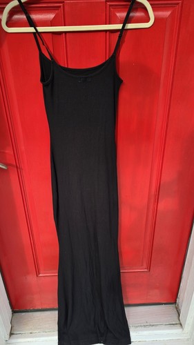 SKIMS | Soft Lounge Long Slip Dress Maxi Sleeveless Onyx Black NWT Small LARGE - Picture 3 of 9