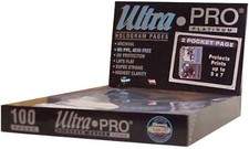Ultra PRO - 2-Pocket 5''x7'' Platinum Series Pocket Pages 100ct - Perfect for...