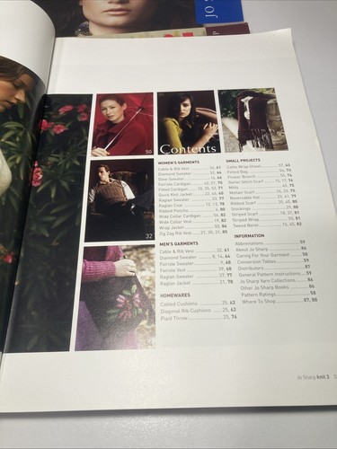 Jo Sharp X 3- KNIT - Issues 2 - 3- 4 with Lots Of Knitting Patterns/ free ship - Picture 6 of 7