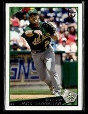 2009 Topps #249 Jack Hannahan Retro Gray Back Card Oakland Athletics