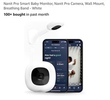 Nanit Pro N311US HD Baby Camera with Sleep Tracking and Breathing Monitoring - W