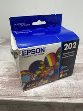 EPSON 202 COMBO PRINTER INK CARTRIDGES - EXP 07/2027 BOX HAS STICKER ON IT