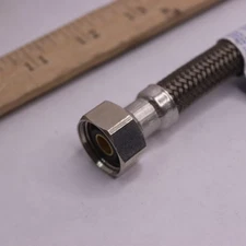 BrassCraft 1/2 in. FIP x 1/2 in. FIP x 12 in. Braided Polymer Faucet Supply Line