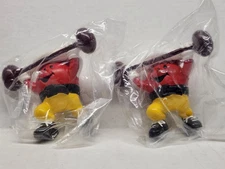(2) Vintage 80's Kool Aid Man Weightlifting PVC Figure Kraft Mail Away 