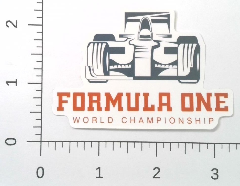 Formula One World Championship F1 Racing Car Silhouette Logo Sticker Decal