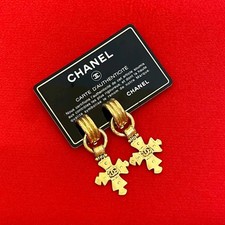 Chanel Coco Mark Earrings Women Gold One Size 662395
