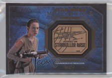 2016 Topps Star Wars Masterwork Medallion Relics The Force Awakens Rey 0s3