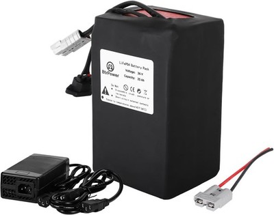 BtrPower 36V Battery Pack 25Ah Lithium LiFePO4 for Bicycle Motor E_Bik,e 30A BMS