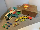 Vintage Fisher-Price Little People Airport, Airplane, Figures And Accessories
