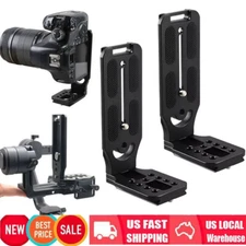 2 Pcs L-Bracket Quick Release Plate For Camera DSLR Camcorder Nonslip Bracket