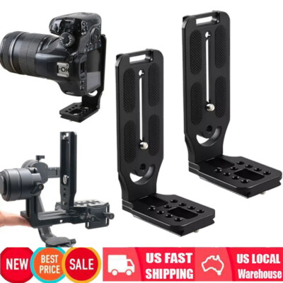 2 Pcs L-Bracket Quick Release Plate For Camera DSLR Camcorder Nonslip Bracket