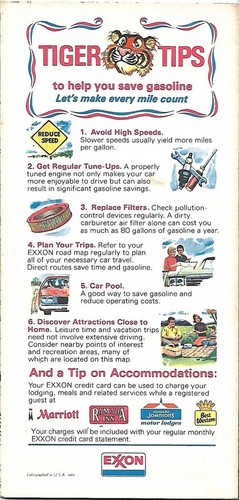 1977 EXXON Road Map ARIZONA NEW MEXICO Route 66 Phoenix Albuquerque Grand Canyon - Picture 2 of 4