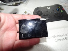 Nintendo Wii Black SMALL Top Hinge Cover ONLY -Just OK Cosmetic Condition-Read