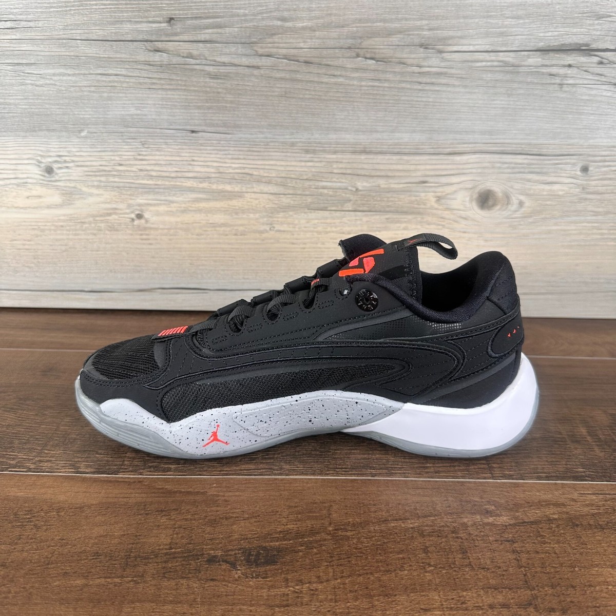 Nike Air Jordan Luka 2 Black Cement GS Size 7Y Black Bright