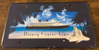 Disney Cruise Line Booster License Plate Ship Mickey Mouse Ocean