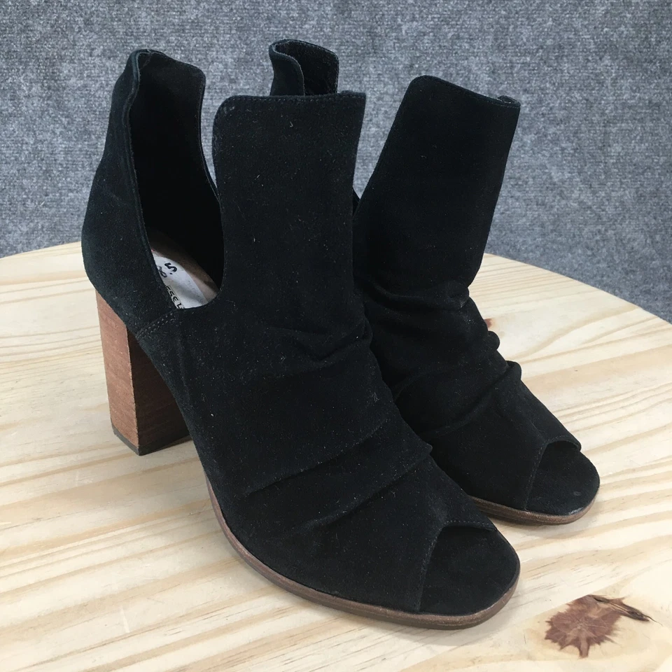 Botas femininas Kristin Cavallari x chinesas de lavanderia 8,5 recortes salto preto - Imagem 3 de 4