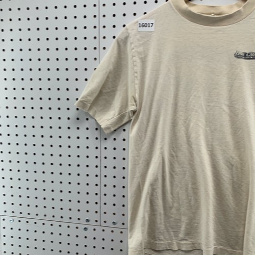 Camisa beige vintage Belton puntada única adulto mediana 17X27 DW Groveres salón - Imagen 4 de 14