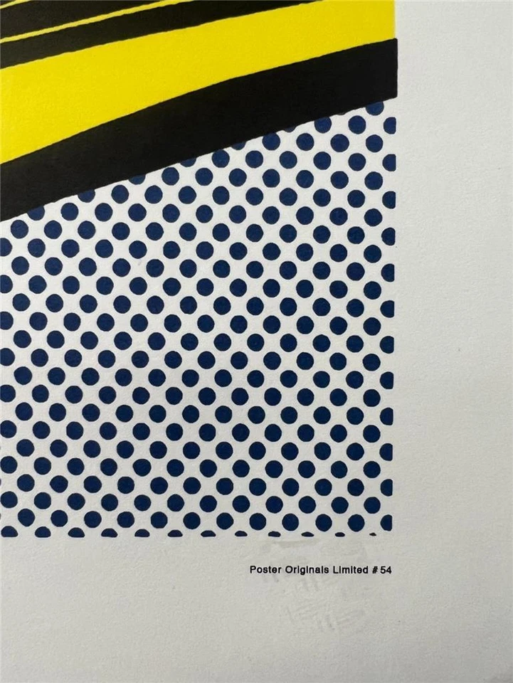 Roy Lichtenstein Brushstrokes Lithograph Pasadena Art Museum Poster Pop Art - Image 3 of 3
