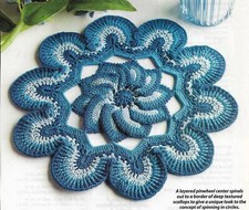 SPINILICIOUS DOILY 8 1/2" HOME DECOR CROCHET PATTERN INSTRUCTIONS