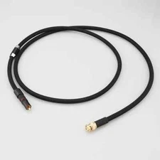 1pc HI-End 75Ω Pure Silver HiFi Digital Audio Coaxial Cable RCA Male to BNC Male