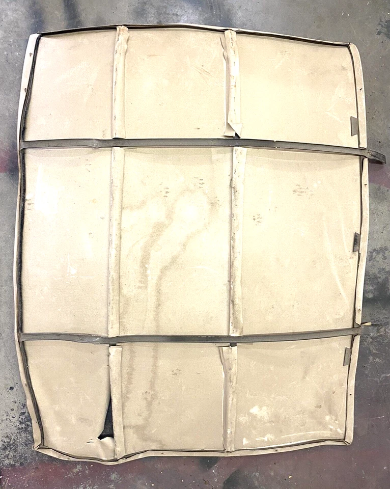 TECHO DE TECHO RÍGIDO ORIGINAL AUSTIN HEALEY, 100-6?4?3000? GRANDE, MARCO DE METAL, 50s60s, OEM Foto 3 de 3