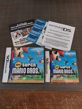 New Super Mario Bros Nintendo DS No Game Case  Manual Inserts Only