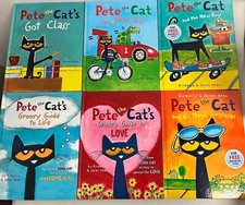 Pete the Cat 6 Hardcover BOOK SET James Dean - BRAND NEW