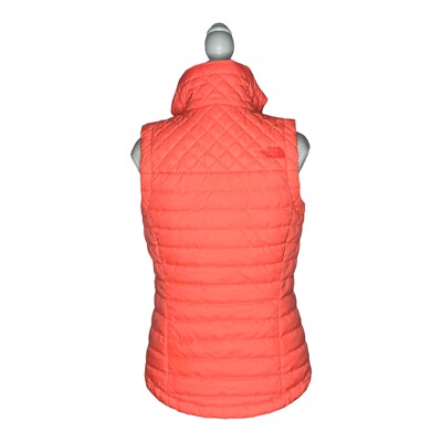 The North Face Women SX Bright Pink Puffy Full zip Quilted Vest | eBay