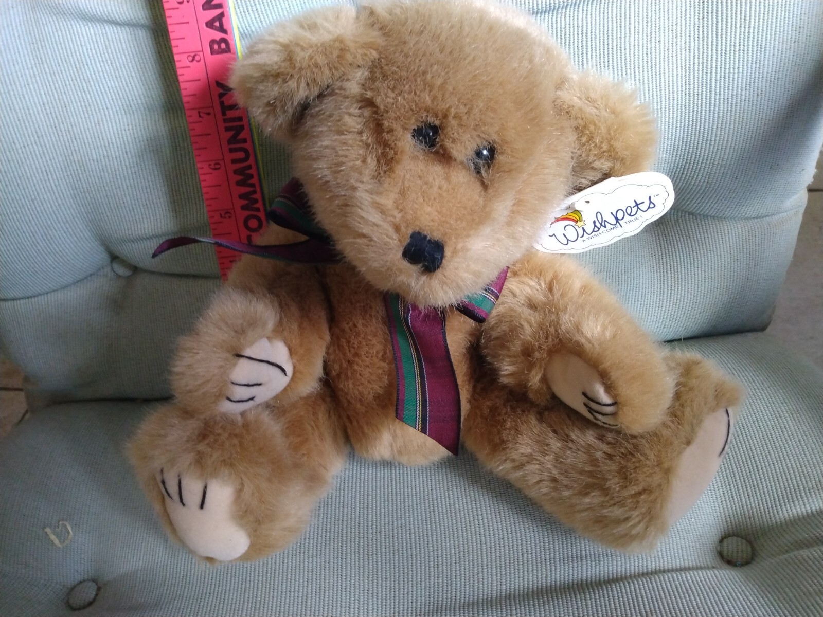NEW 1998 WISHPETS BROWN BEAR Plush Theodore TEDDY 12" TALL MWT #42020 ...