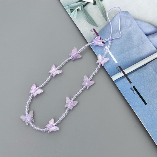 Mobile Strap Butterfly Phone Charm Beads Chain Jewelry Phone Anti-Lost Lanyard*1 - Bild 14 von 14