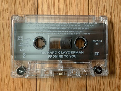RICHARD CLAYDERMAN - From Me To You - Cassette Tape ~~~~ PLAY TESTED - Picture 5 of 6