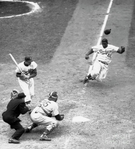 1955 World Series Game 1 Baseball Stub - Jackie Robinson Steals Home - PSA 2 - Picture 3 of 3