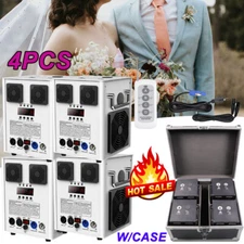 4X Cold Spark Machine 700W Stage Effect DMX Firework DJ Event Party Wedding&Case